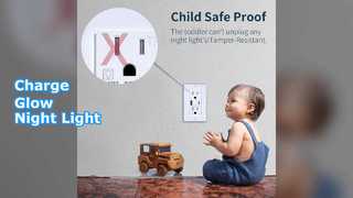 Tomada USB com luz noturna: carregue e ilumine!