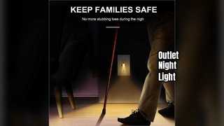 A luz noturna 5V 4.8A da tomada USB é resistente à adulteração