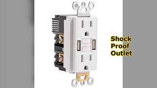 Tomada GFCI segura, um USB protege você