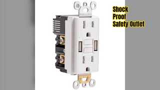 Tomada GFCI segura A Segurança USB