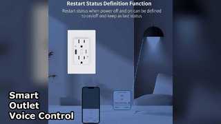 Controle de voz de carga rápida PD Smart Outlet